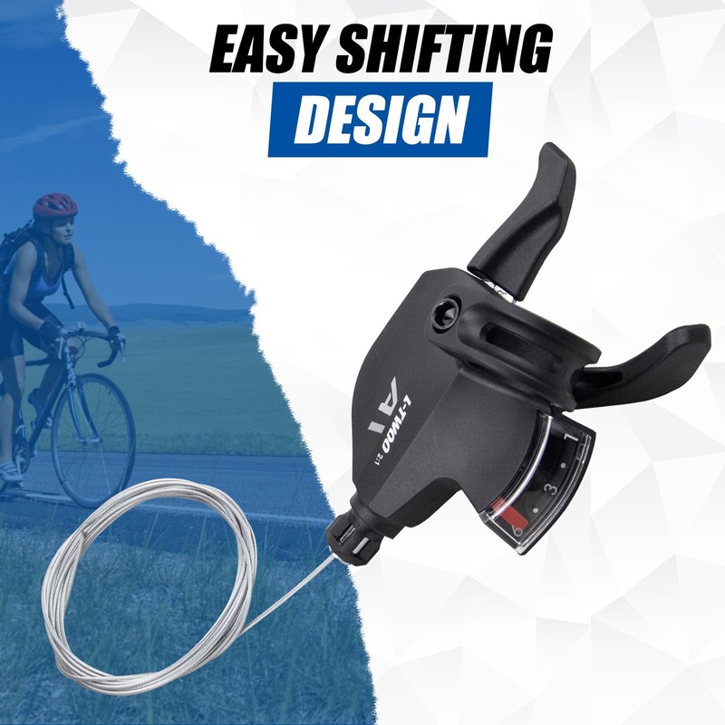 WEEROCK Bike Shifter Lever 6 Speeds Right Thumb Gear Shift