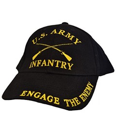 United States Army Infantry Black Hat Cap USA