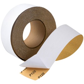 CowboyBOB Self Adhesive Stickyback PSA Sandpaper 120-Grit Sandpaper Roll 2-3/4in x 20 Yards PSA Longboard Sandpaper Sanding Sheet for Automotive Woodworking Air File Sanders Hand Sanding Blocks