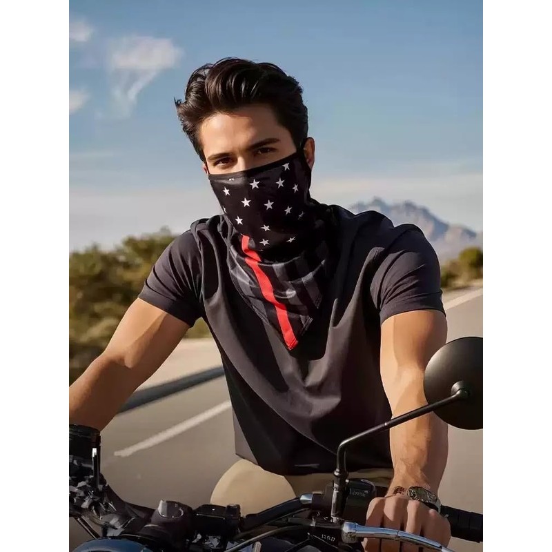 [シダーエイト] フェイスマスク バイク ツーリング 釣り UVカット 日焼け対策 フェイスガード 日焼け防止 耳掛け