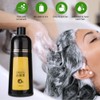400ml Natural Plant Black Hair Shampoo Hair Dye Black Coloring