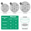 6 Pack Round Planter Insert, 9.4/11/12.5-Inch Planter Inserts with Drainage