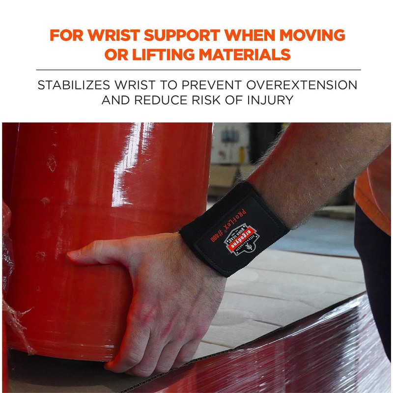 Ergodyne ProFlex 400 Universal Wrist Wrap, Black