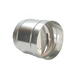 HVAC Express Butterfly Backdraft Damper (12 Inch) (BD 12) - Silver - Universal Fit - Vehicle with 12-inch Exhaust Pipe