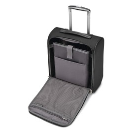 Samsonite Solyte DLX Softside Luggage, Midnight Black, Underseater