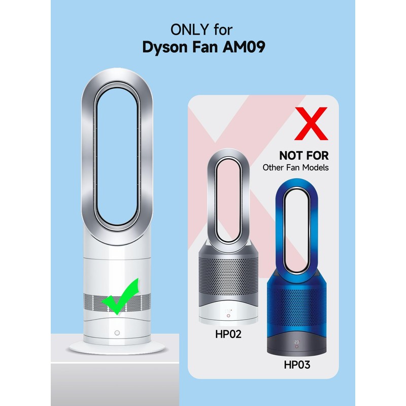 New Replacement Remote Control for Dyson Fan AM09 (Silver)