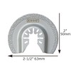 XXGO 6 Pcs Diamond Oscillating Multi Tool Saw Blades for