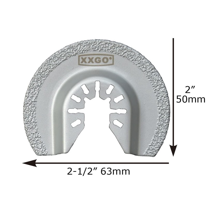 XXGO 6 Pcs Diamond Oscillating Multi Tool Saw Blades for