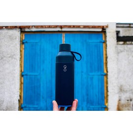Ocean Bottle - Recycled Stainless Steel Drinks Reusable Water Bottle - Eco-Friendly & Reusable - Ocean Blue - 17 oz