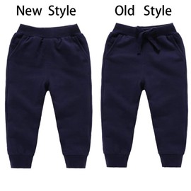 HAXICO Unisex Kids Solid Cotton Elastic Waist Winter Pants Toddler Baby Bottoms Active Sweatpants