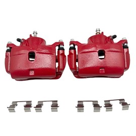 S2660 Front Left & Right Disc Brake Caliper Assembly w/Bracket for 2013-2015 Acura Ilx, for 2003-2017 Honda Accord, for 2013-2021 Honda Civic, for 2016 Honda Cr-Z for 2014 Honda Fit 19B2660 19B2661