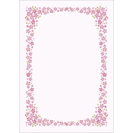 Taka Seal Certificate Paper 10-1701 Cherry Blossom A4 Sheet 10 Sheets