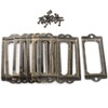 Antique Metal Name Card Frame, OZXNO 10-Pack Vintage Bronze Label
