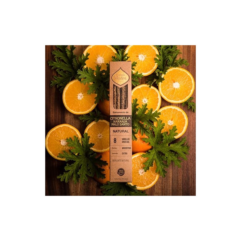 Organic Incense Natural Series Sacred Mother (Citronella-Orange-Palo Santo)