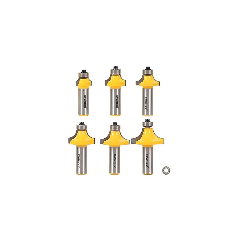 YONICO 13621 6 Bit Round Over Edge Forming Router Bit