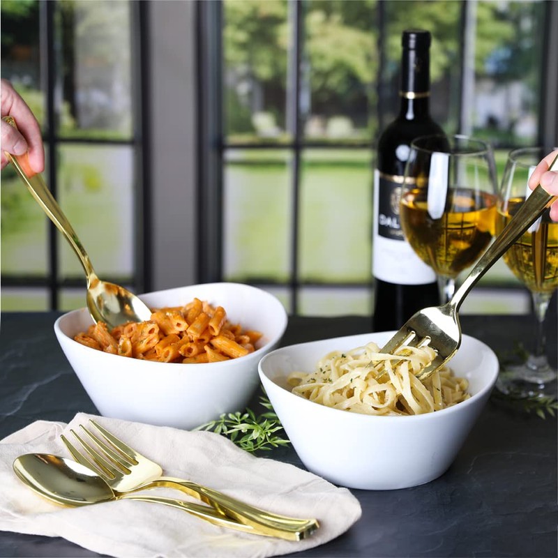 Blue Sky Disposable Gold Serving Spoon and Forks Set |