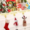 Guojanfon Christmas Stocking Holders Mantel Stocking Hangers Metal Hanging Hooks