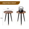 KGPLOME Plant Stand Indoor,Mid Century Walnut Wood Plant Table, Heavy