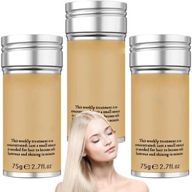 3pcs Cera Natural Fijadora Cabello Peinado Larga Duracion Clean Look Barra Hair Cabello Control de bordes, barra para el cabello no graso, Pomada de pelo