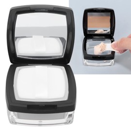 Refillable Empty Powder Box with Airtight Lid for Business Travel