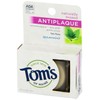 Tom's of Maine Naturally Waxed Antiplaque Flat Dental Floss, Spearmint,