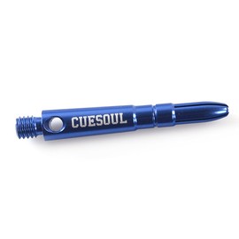 CUESOUL DIAMOND 2BA Aluminum Dart Shaft - Short (40mm) - Set of 12 (Blue)