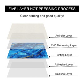 10PCS 12x12 Inch Royal Blue Gold Marble Swirl Pattern Floor Tiles Peel and Stick Removable Self Adhesive DIY Vinyl Flooring Stickers for Kitchen Bathroom Living Room Entryway Home Decor