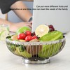 Stainless Steel Fruit Basket,Large Capacity Stainless Steel Fruit Bowl,Draining Function