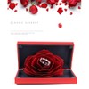 Engagement Ring Box,Ring Rose Box Surprise Jewelry Storage Holder for