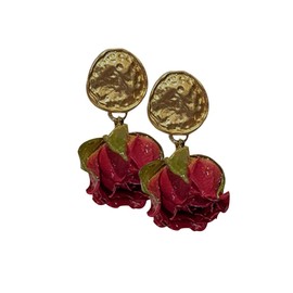 BESPORTBLE 1 Pair Aesthetic Rose Flower Earrings for Women Vintage Inspired Jewelry Unique Fashion Ear Studs for Birthdays Valentine Day Special Occasions