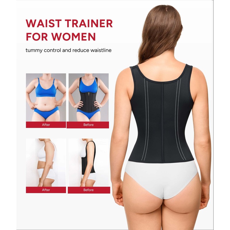 Nebility Waist Trainer for Women Corset Shapewear Tummy Control Faja