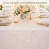 5M Gold Table Runner, Star Table Runners for Dining Table