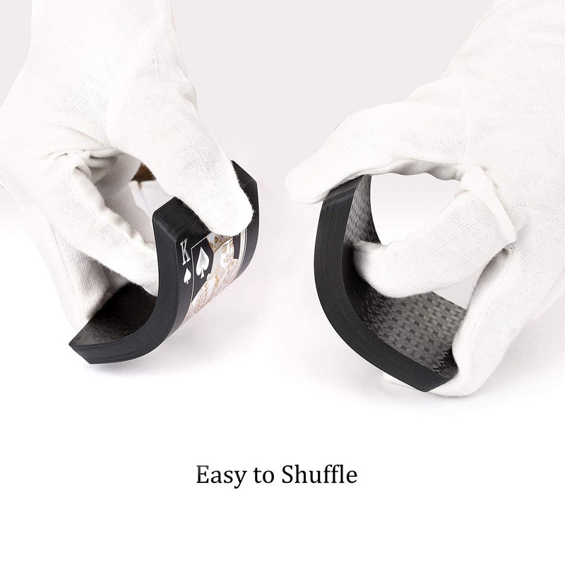 EAY Diamond Waterproof Black Playing Cards, Poker Cards, Deck of