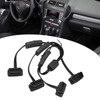 OBDII Flat Noodle Cable 16 Pin 1 in 3 Splitter