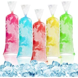 100 Ice Candy Plastic Bags - 4x12 Bolsas para bolis de hielo mexicanos Freeze Ice Pop Bags Popsicle Mold Bags bolsas para helados caseros Popsicle Wrappers Yogurt Ice Cream Smoothie Mold Bag