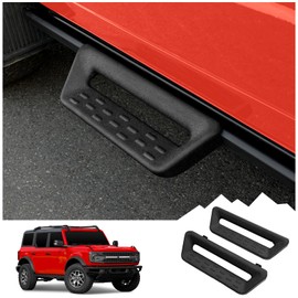 MABETT 2Pcs Running Boards Side Steps for 2021-2024 Ford Bronco 2/4 Door Accessories，Black Side Steps Bar Rock Sliders Nerf Bar fit Bronco