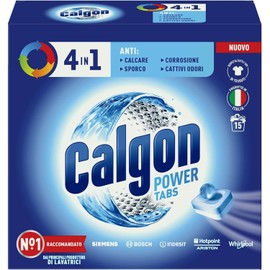 Calgon Tabs 4 in 1 Anticalcare Lavatrice, Confezone da 15