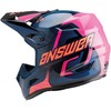 Answer Racing 447776 A23 AR1 Vendetta Helmet: Dark Blue/Rhodamine/Orange, Youth