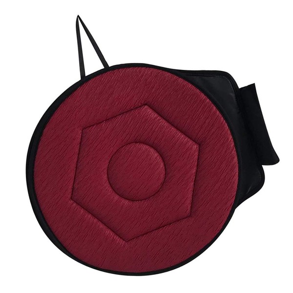 Gralara Swivel Seat Cushion for Enhanced Mobility and Comfort, Red