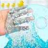 Blue Crystal Slime with Cute Yellow Ducks & Beads –