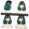 PACKOVE 1pc Women Curly Wig Short Gradient Cosplay Hairpiece for
