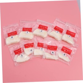 LALAFINA 1000pcs Natural Color Fake Nail Tips Half Cover Transparent False Nails for Manicure Easy to Apply Sturdy Material Suitable for Professional and Home Use