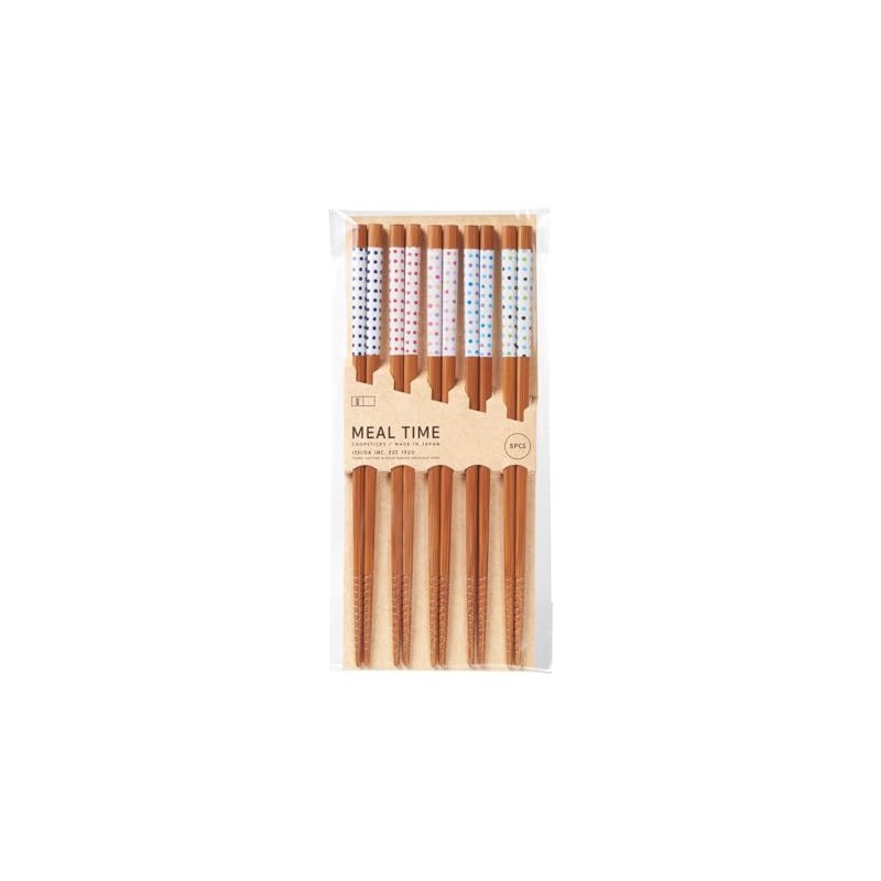 Ishida 67054-8 Susu Bamboo Chopsticks for Guests 5 Pairs 9.1