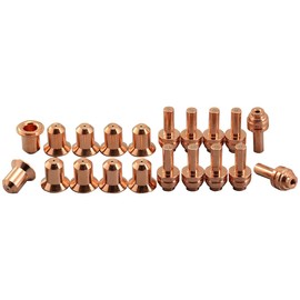 RIVERWELD Plasma Electrode 176655 and Plasma Tips Nozzle 176656 for Miller ICE-25C ICE-27C ICE-27T Plasma Cutter Torch 20pcs