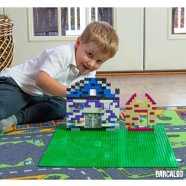 15 Inch x 15 Inch Baseplate for Building Bricks -Two Pack - Green Classic Baseplates Compatible with All Major Brands