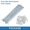 A ABSOPRO 36 Set 14G Bicycle Spokes 138mm Bike Wheel