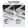 Afterplug Dual USB‑C Extender for MacBook with Case, 2-Port Pass‑Through