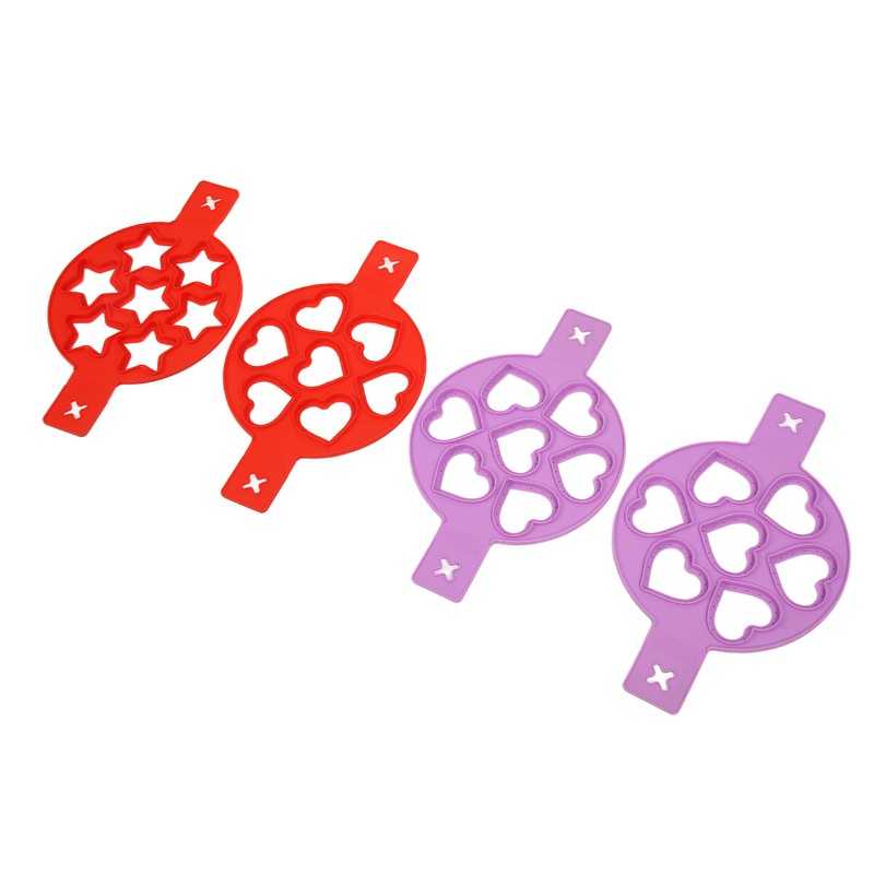 4pcs Pancake Mold 7 Hole Silicone Eggs Making Mold Nonstick