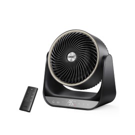 Dreo Space Heater 1500W, Electric Heater for Whole Room use with Remote, 12.14 ft/s Portable Heater for Indoor Use, 70° Oscillation, 3 Modes, 8 Safety Protections, Fast Heat for Bedroom, Office, Black