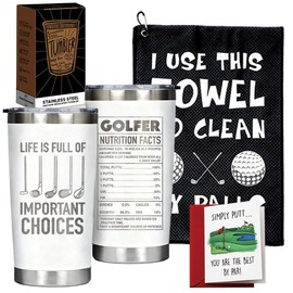 Funny Golf Gifts for Men, Golf Microfiber Towel Gifts for Men Dad Husband